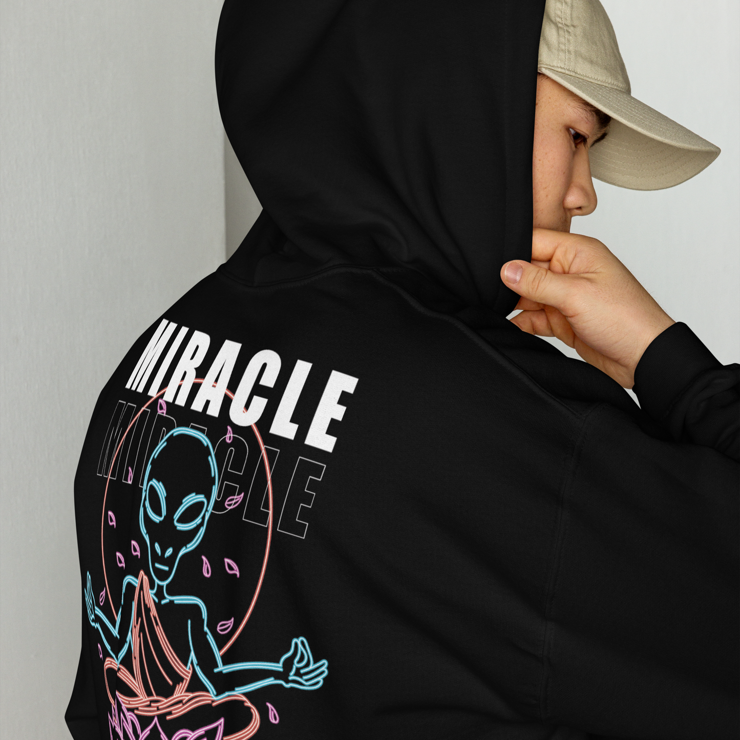 MIRACLE BLACK HOODIE