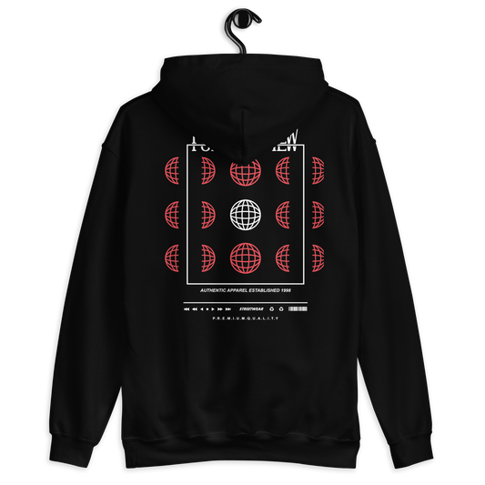 POINT OF VIEW BLACK HOODIE